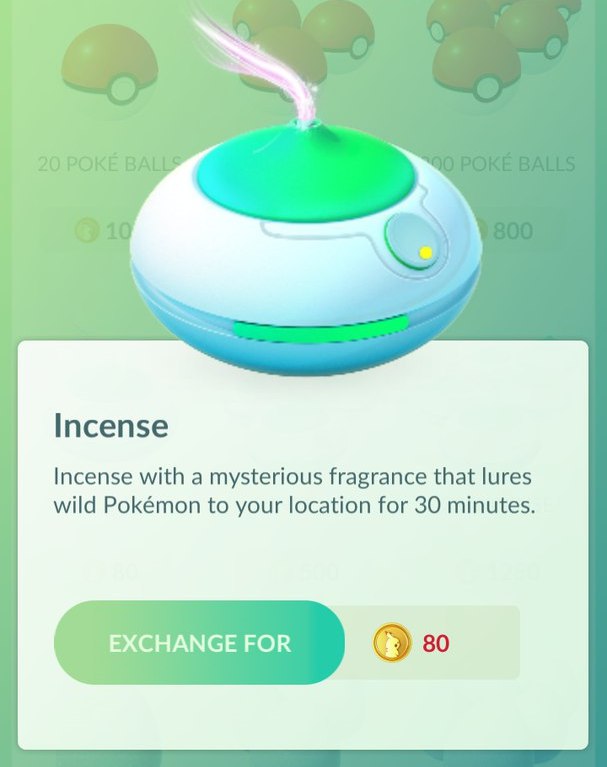 Как купить Incense в Pokemon GO?